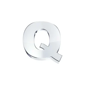 DONNA ORO ELEMENTO LETTERA IN ORO BIANCO