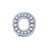 DONNA ORO ELEMENTO LETTERA IN ORO BIANCO E DIAMANTI