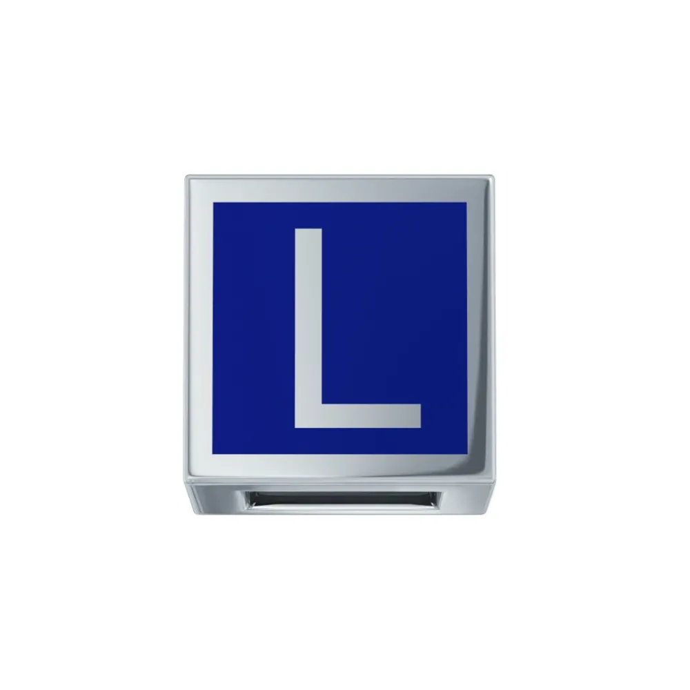 elemento_lettera_oro_bian_0.webp DONNA ORO ELEMENTO LETTERA ORO BIANCO E SMALTO BLU