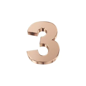 DONNA ORO ELEMENTO NUMERO  IN ORO ROSA