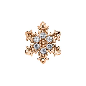 DONNA ORO ELEMENTO SINGLE NEVE ORO ROSA E DIAMANTI