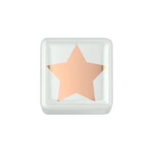 DONNA ORO ELEMENTO STELLA CERAMICA BIANCA