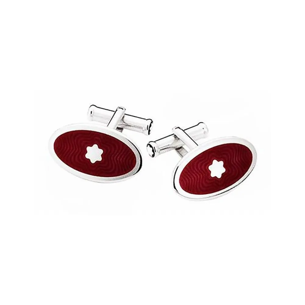 gemelli_ovali_montblanc_i_0.webp MONTBLANC GEMELLI OVALI IN ARGENTO STERLING E SMALTO BORDEAUX MEISTERSTÜCK ref. 105883