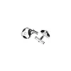 MONTBLANC GEMELLI ROTONDI IN ARGENTO STERLING E OSSIDIANA NERA MEISTERSTÜCK ref. 35822