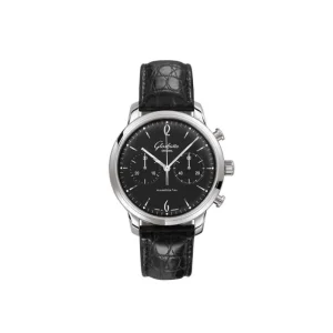GLASHUTTE GLASHÜTTE Sixties Chronograph ref. 1-39-34-02-22-04 rétro elegante minimalista raffinato