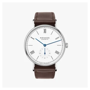NOMOS GLASHUTTE LUDWIG 38 DUO BIANCO SMALTATO ref. 237