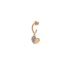 RUE DES MILLE MONO ORECCHINO CERCHIETTO CON ZIRCONI - CUORE ref. ORZ-007-CUO
