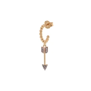 RUE DES MILLE MONO ORECCHINO CERCHIETTO CON ZIRCONI - FRECCIA ref. ORZ-007-FRE