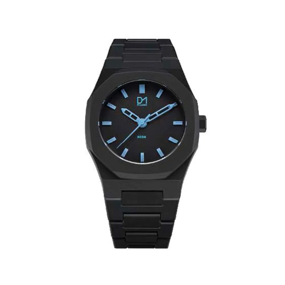 neon_nero__lancette_azzur_0.webp D1 MILANO NEON NERO - LANCETTE AZZURRE