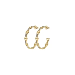 RUE DES MILLE ORECCHINI CERCHIO MAGLIE MARINE E BORCHIE ref. ORZ-010-M4-AU-RUE