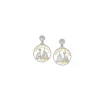 CHANTECLER Orecchini moonlight in oro labradorite e diamanti ref. 40377