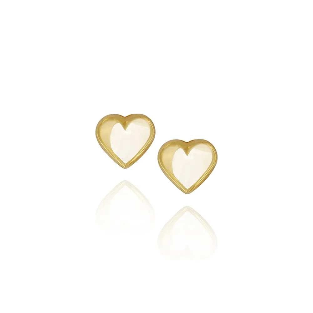 FACCO ORECCHINI  colore Giallo Simbolo:  CUORE "I sentimenti raccontati dall?Anima"