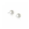 DONNA ORO ORECCHINI IN ORO BIANCO E PERLA BIANCA ref. DHOP7228