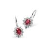 DONNA ORO ORECCHINI, ,ORO BIANCO, RUBINI,DIAMANTI,DCOR5038.012