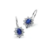 DONNA ORO ORECCHINI, ,ORO BIANCO, ZAFFIRI,DIAMANTI,DCOZ5038.012