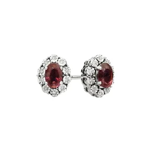 DONNA ORO ORECCHINI, ,ORO BIANCO, RUBINI,DIAMANTI,DCOR5413.008