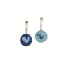 CHANTECLER Orecchini double face in argento e smalto ref. 32110