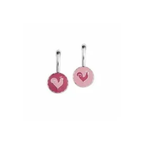 CHANTECLER Orecchini double face in argento e smalto ref. 32111