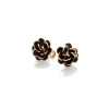 CHANTECLER Orecchini fiore a lobo in oro e smalto ref. 35636