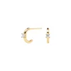 PDPAOLA ORECCHINI IN ORO WHITE SOLITARY ref. AR01-334-U