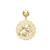 CHANTECLER Orecchini logo gallo grandi in oro e pietre ref. 39689