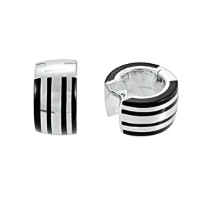 MONTBLANC ORECCHINI ARGENTO E ONICE NERO STAR ref. 36271