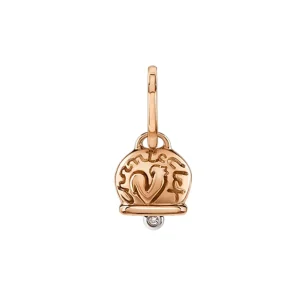 CHANTECLER Orecchino campanella medio in oro rosa e diamante ref. 27363