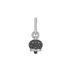 CHANTECLER Orecchino campanella piccolo in oro bianco e diamanti ref. 32557