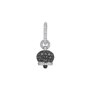 CHANTECLER Orecchino campanella piccolo in oro bianco e diamanti ref. 32557