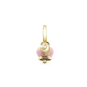 CHANTECLER Orecchino campanella piccola in oro smalto e diamante ref. 36613