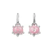 CHANTECLER Orecchino campanella tartaruga piccolo in argento smalto e diamanti ref. 38466