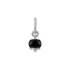 CHANTECLER Orecchino campanella piccolo in oro bianco diamanti e onice ref. 32512