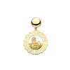CHANTECLER Orecchino Logo Piazzetta grande in oro giallo e diamante ref. 23186