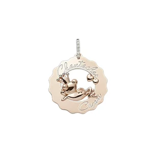 CHANTECLER Orecchino principe ranocchio innamorato piccolo in oro rosa e diamanti ref. 38059