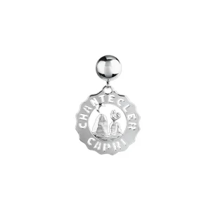 CHANTECLER Orecchino logo Faraglioni piccoli in argento ref. 38915