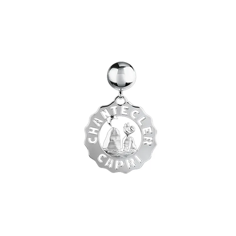 orecchino_logo_faraglioni_0.webp CHANTECLER Orecchino logo Faraglioni piccoli in argento ref. 38915