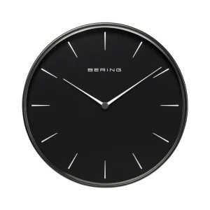 BERING Orologio da parete nero spazzolato ref. 90292-22R