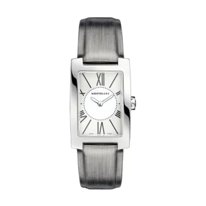 MONTBLANC OROLOGIO RETTANGOLARE IN ACCIAO PREGIATO PROFILE ELEGANCE ref. 107311