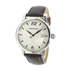 MONTBLANC OROLOGIO ROTONDO IN ACCIAIO PREGIATO STAR CLASSIQUE ref. 105894