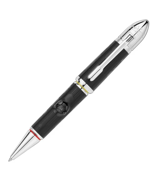 MONTBLANC PENNA A SFERA IN RESINA PREGIATA NERA GREAT CHARACTERS  ref. 119836
