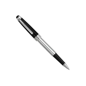 MONTBLANC PENNA ROLLER IN OTTONE PLACCATO PLATINO MEISTERSTÜCK ref. 103107