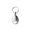 MONTBLANC PORTACHIAVI OVALE IN ACCIAIO PLACCATO PLATINO E MADREPERLA BIANCA MEISTERSTÜCK ref. 3568