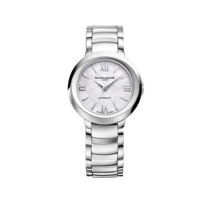 BAUME-MERCIER Promesse, Orologio  in acciaio.Donna, automatico, forma rotonda, 30 mm.