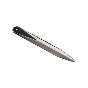 MONTBLANC TAGLIACARTE CON INSERTO IN PELLE NERO ref. 124025