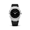 D1 MILANO ULTRA THIN CASSA 40 ACCIAIO CINT CAMOSCIO NERO STROMBOLI