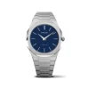 D1 MILANO ULTRA THIN CASSA 40 mm E BRACCIALE ACCIAIO QUADRANTE BLU