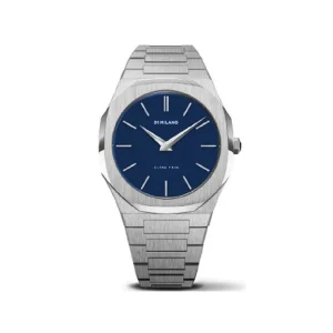 D1 MILANO ULTRA THIN CASSA 40 mm E BRACCIALE ACCIAIO QUADRANTE BLU