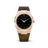 D1 MILANO ULTRA THIN CASSA 40 ORO ROSA CINT CAMOSCIO MARRONE SIENA